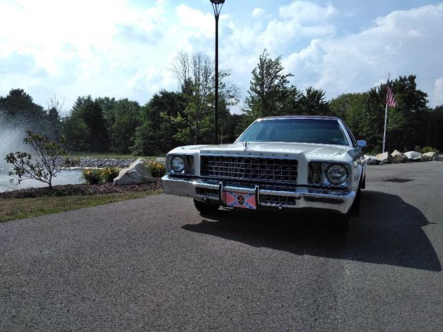 1977 White Plymouth Gran Fury Sedan