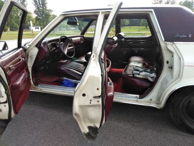 1977 White Plymouth Gran Fury Sedan