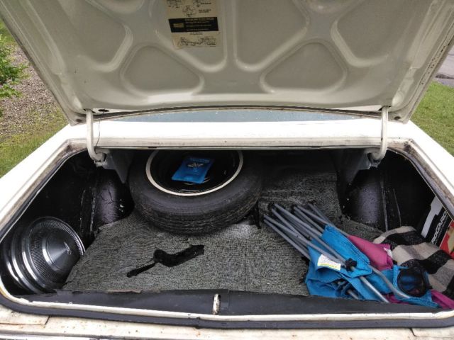 1977 White Plymouth Gran Fury Sedan