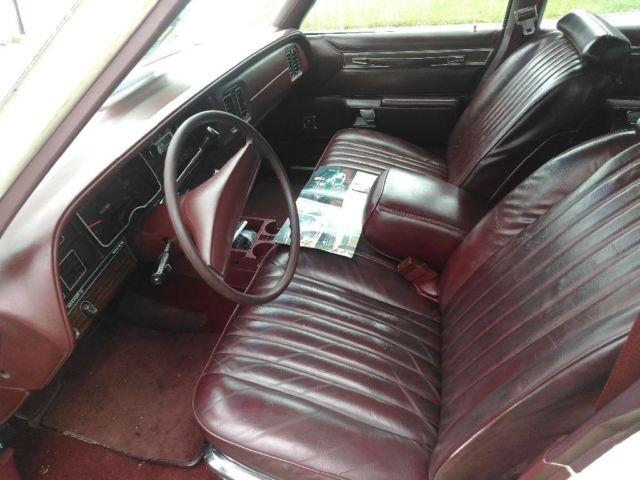 1977 White Plymouth Gran Fury Sedan