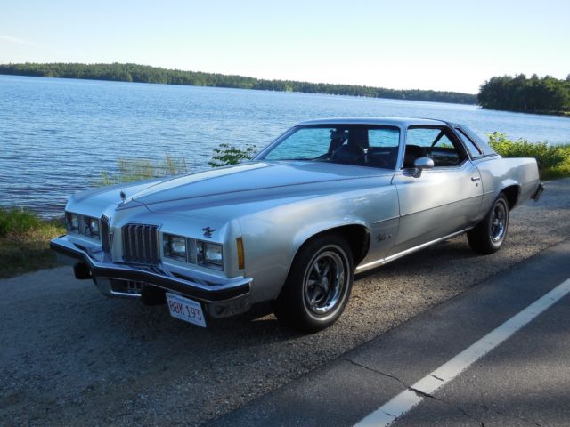 1977 Silver Pontiac Grand Prix Sedan