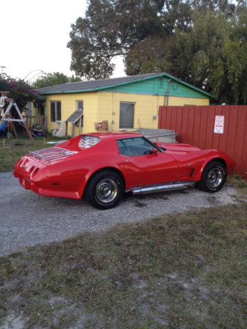 1977 Red Chevrolet Corvette Coupe