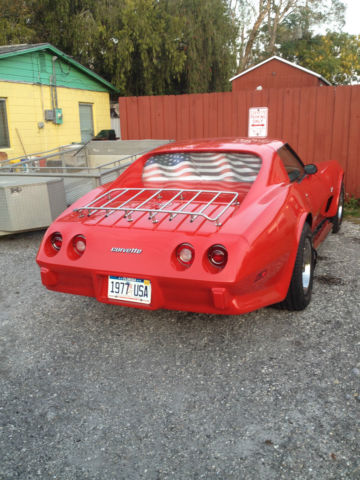 1977 Red Chevrolet Corvette Coupe