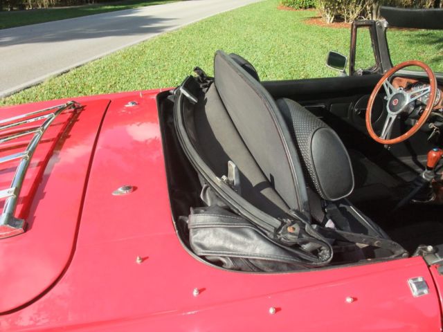 1977 Red MG MGB Convertible
