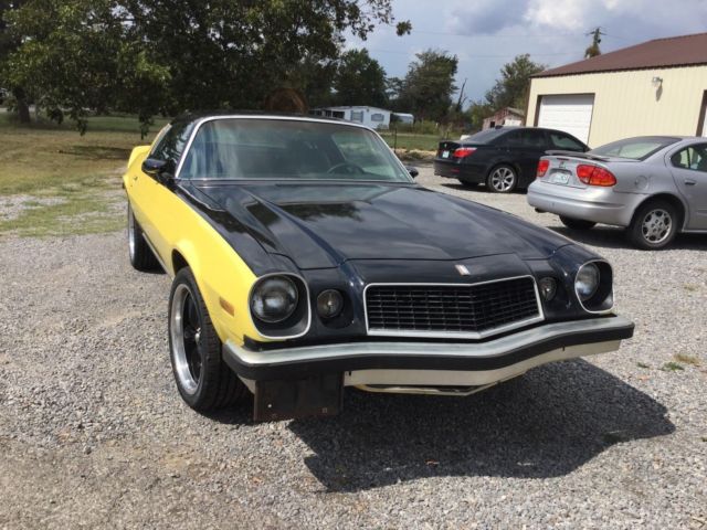 1977 Black/Yellow Chevrolet Camaro Coupe