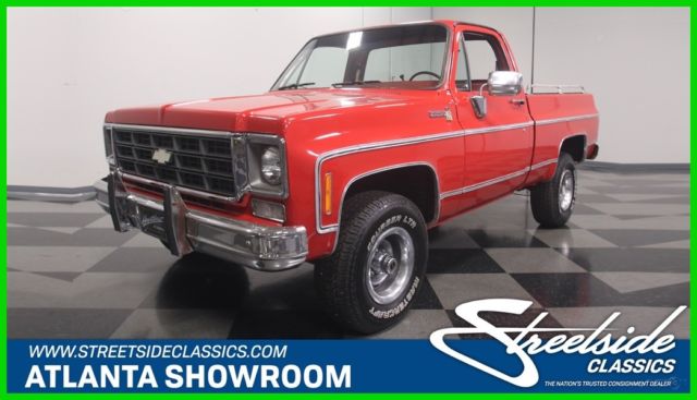 1977 Red Chevrolet K-10