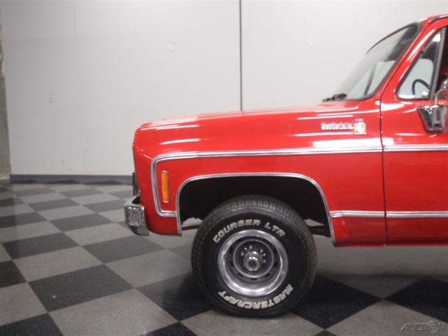 1977 Red Chevrolet K-10