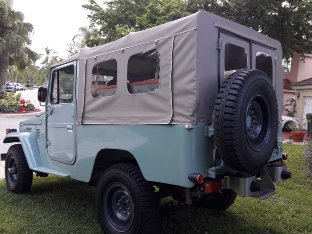 1977 LIGTH GREEN Toyota Land Cruiser Convertible