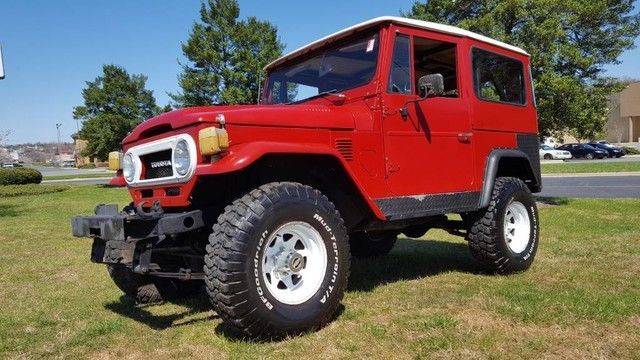 1977 Red Toyota Land Cruiser SUV