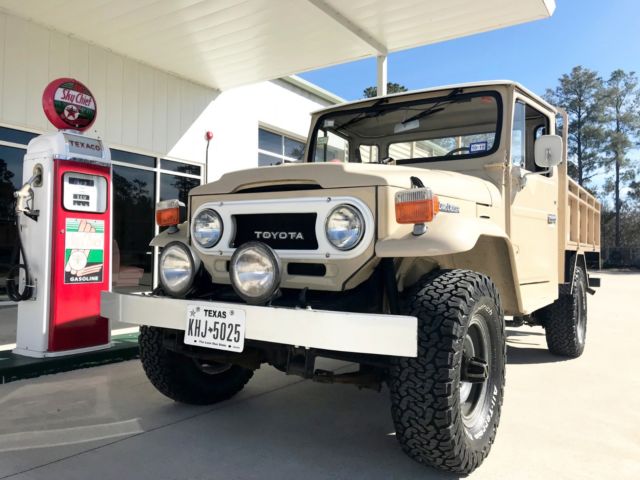 1977 Beige Toyota Land Cruiser Standard Cab Pickup