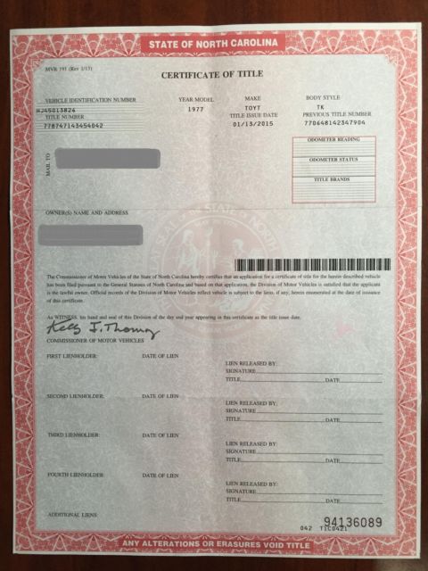 1977 Blue Toyota Land Cruiser Standard Cab Pickup