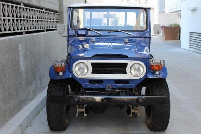 1977 Blue Toyota Land Cruiser Standard Cab Pickup