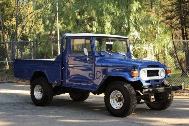 1977 Blue Toyota Land Cruiser Standard Cab Pickup