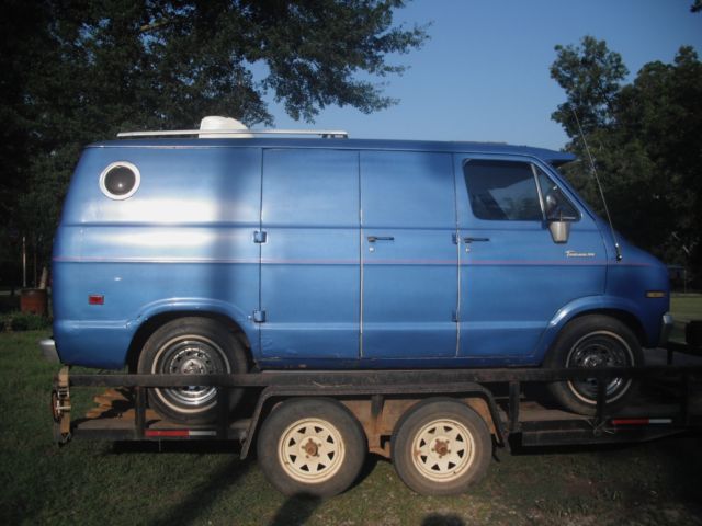 1977 Blue Dodge Other Van Camper