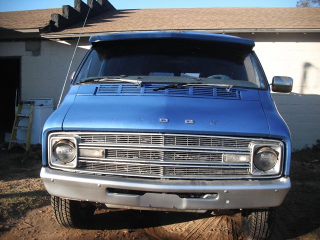 1977 Blue Dodge Other Van Camper