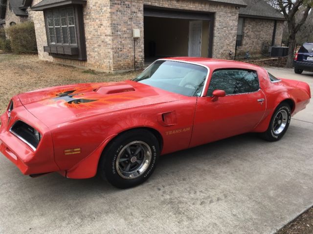 1977 Red Pontiac Trans Am Coupe