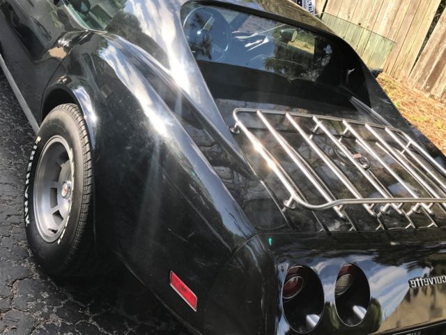 1977 Black Chevrolet Corvette T-top coupe