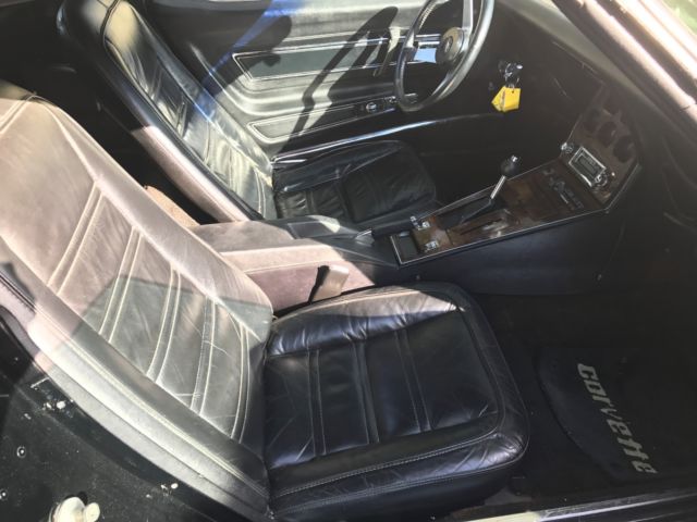 1977 Black Chevrolet Corvette T-top coupe