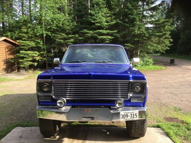 1977 Blue Chevrolet C-10 Standard Cab Pickup