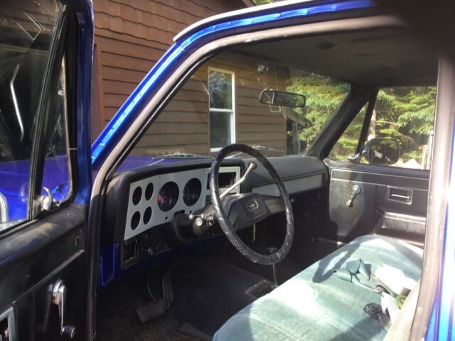 1977 Blue Chevrolet C-10 Standard Cab Pickup