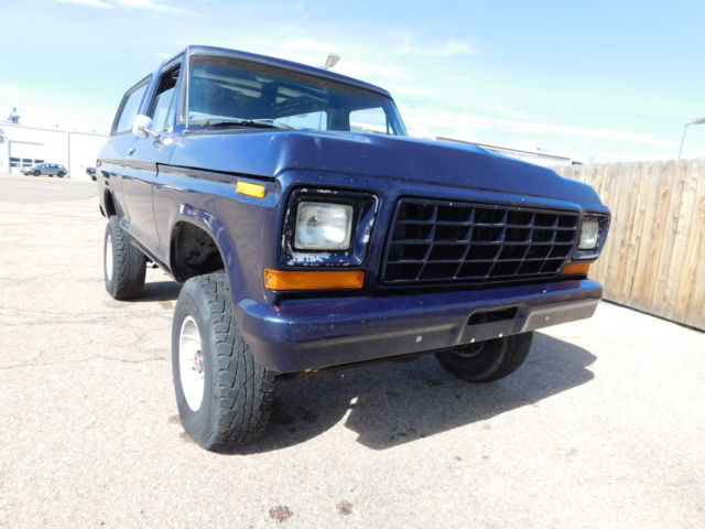 1978 Blue Ford Bronco SUV