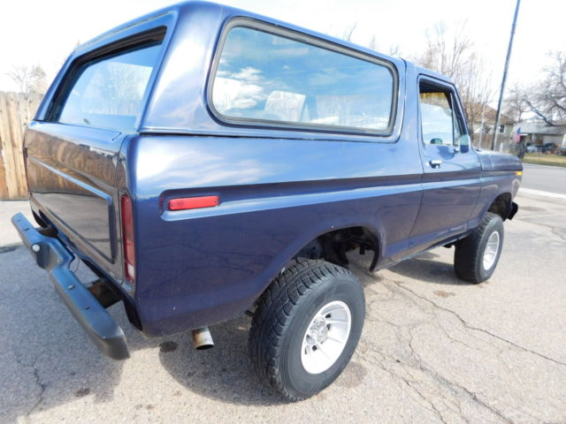 1978 Blue Ford Bronco SUV