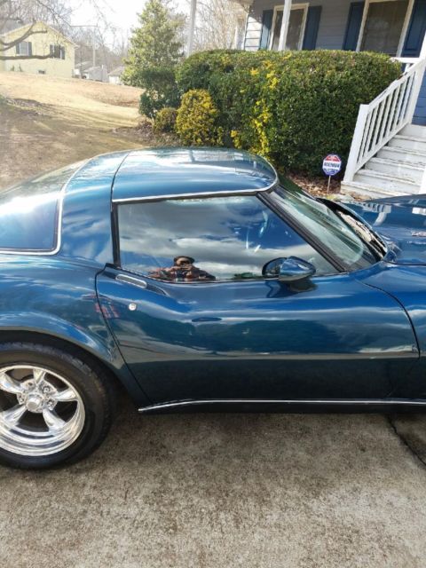 1978 Blue Chevrolet Corvette T-top manual convertible