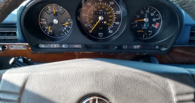 1978 White Mercedes-Benz S-Class Sedan