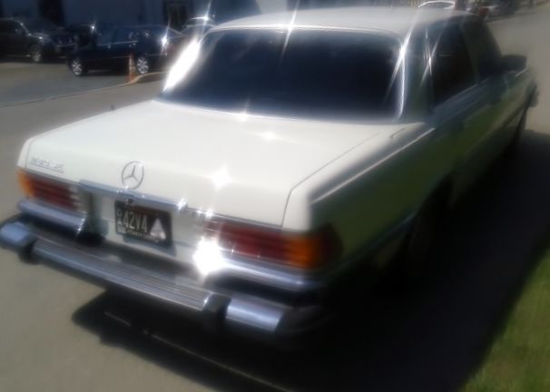 1978 White Mercedes-Benz S-Class Sedan