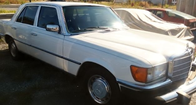 1978 White Mercedes-Benz S-Class Sedan