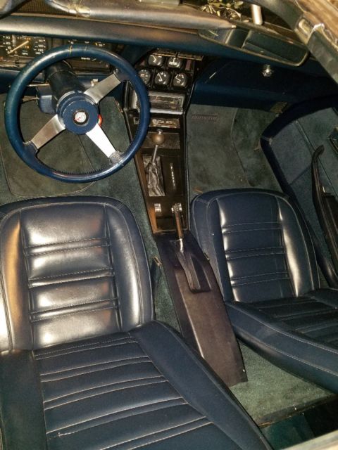 1978 Blue Chevrolet Corvette T-top manual convertible