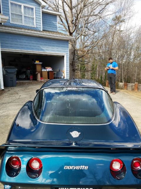 1978 Blue Chevrolet Corvette T-top manual convertible