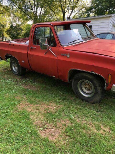 1978 Orange Chevrolet C-10 Standard Cab Pickup