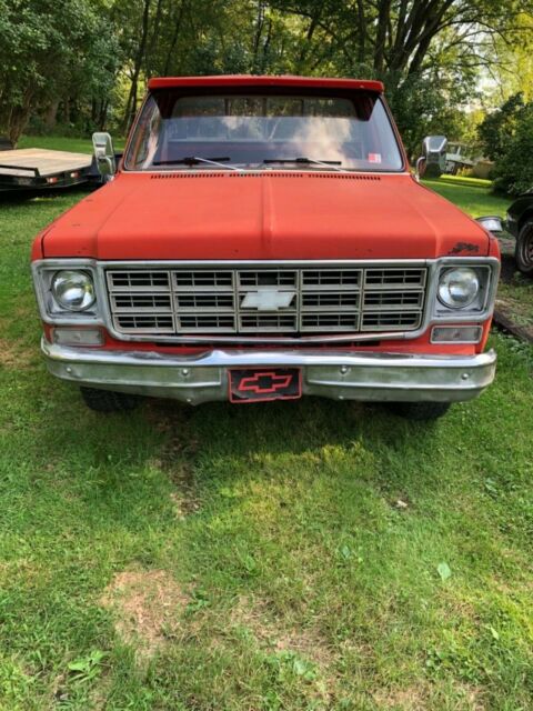 1978 Orange Chevrolet C-10 Standard Cab Pickup