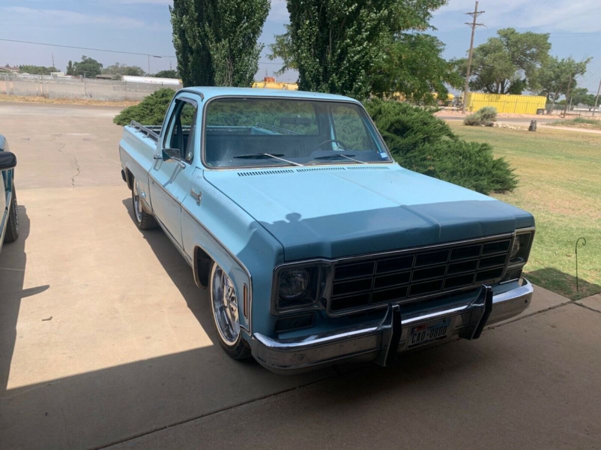 1978 Blue Chevrolet C-10 Standard Cab Pickup