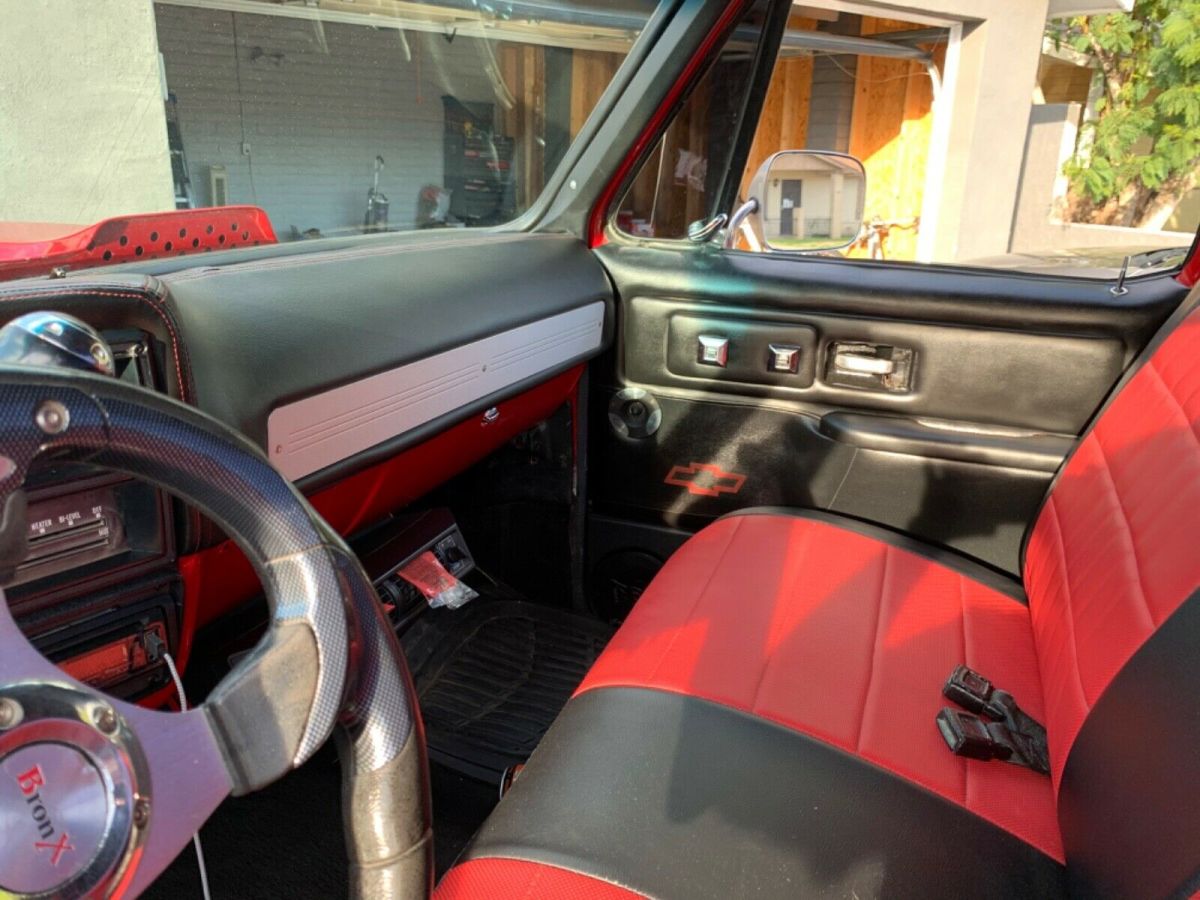 1978 Red Chevrolet C-10 Standard Cab Pickup