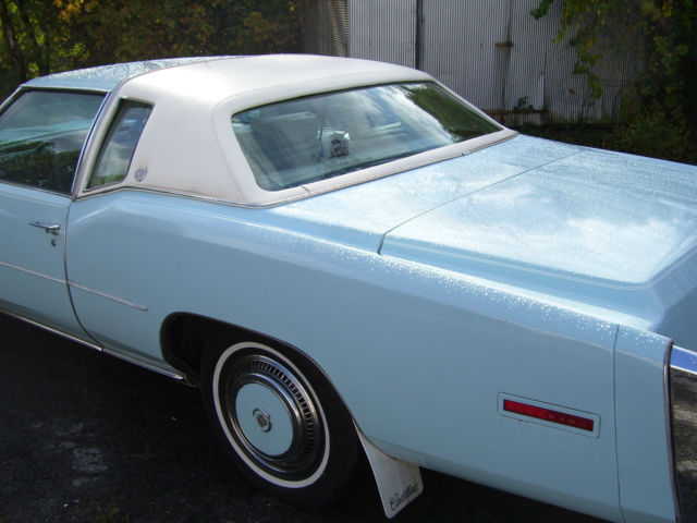 1978 Blue Cadillac Eldorado Coupe