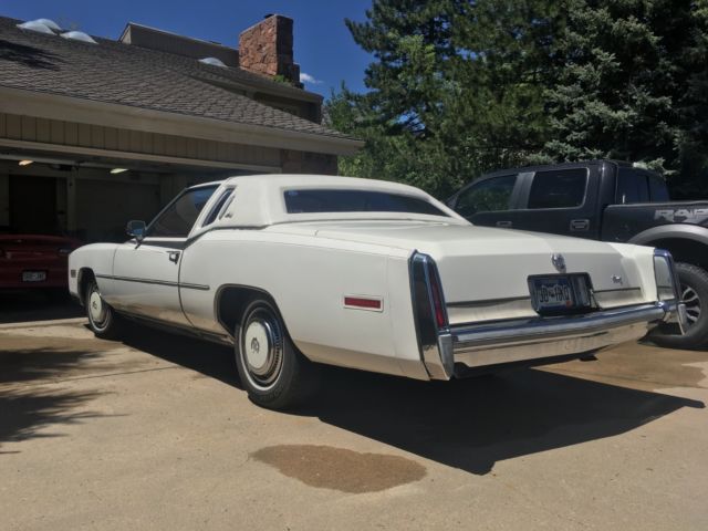 1978 White Cadillac Eldorado Coupe