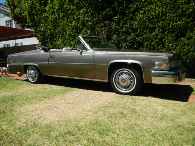 1978 Sandlewood Metalic Cadillac DeVille Convertible