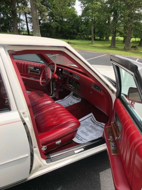 1978 White Cadillac Seville Sedan