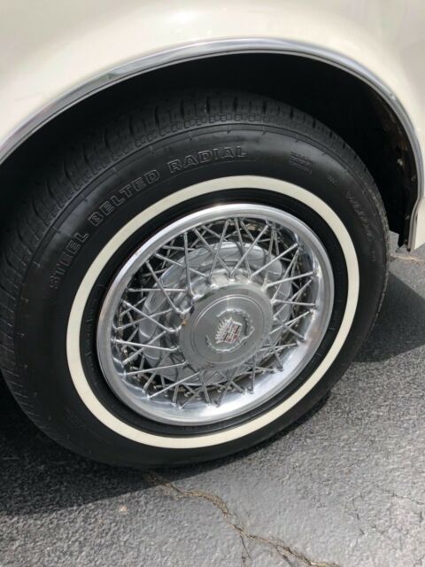 1978 White Cadillac Seville Sedan