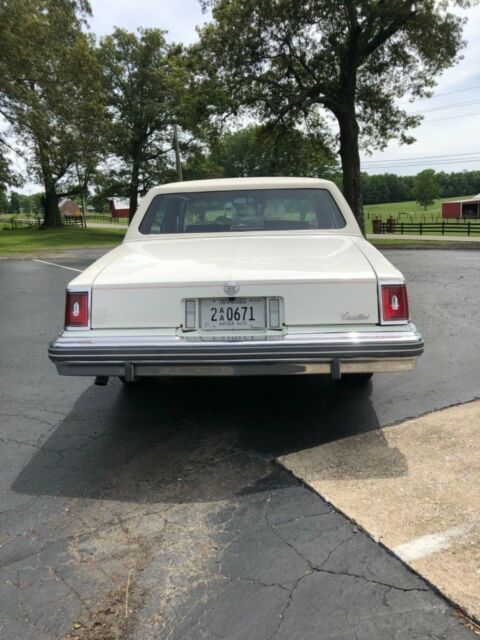 1978 White Cadillac Seville Sedan