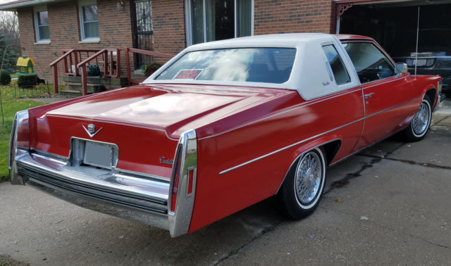 1978 Red Cadillac DeVille Coupe