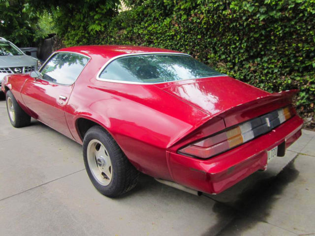 1978 Burgundy Chevrolet Camaro Coupe