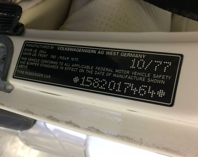 1978 Alpine White Volkswagen Beetle - Classic Convertible