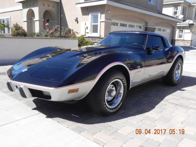 1978 Black / Silver Chevrolet Corvette Coupe