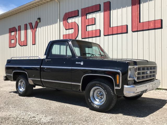1978 Black Chevrolet C-10 Cab & Chassis