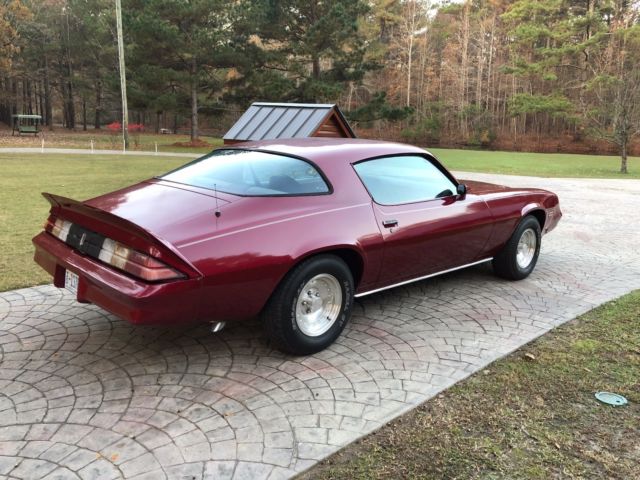 1978 Burgundy Chevrolet Camaro Coupe