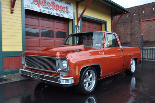 1978 Orange Chevrolet C-10 --