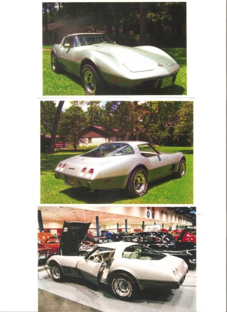 1978 2-tone silver and charcoal Chevrolet Corvette Coupe